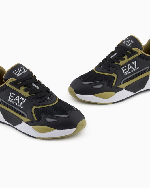 EA7 White Ace Runner Special Sneakers