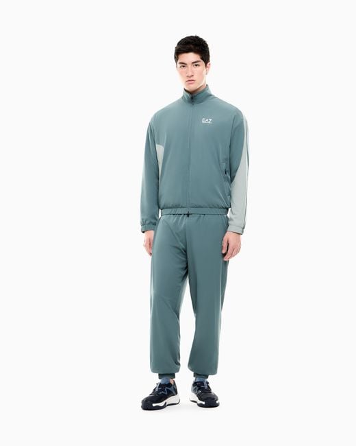EA7 Blue Oversized Tracksuit Tennis Pro With Ventus7 Technology for men