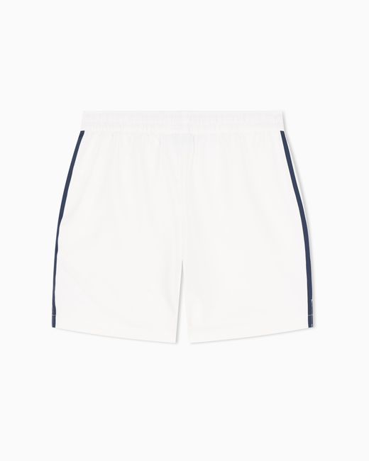 EA7 White Shorts Tennis Pro With Ventus7 Technology for men