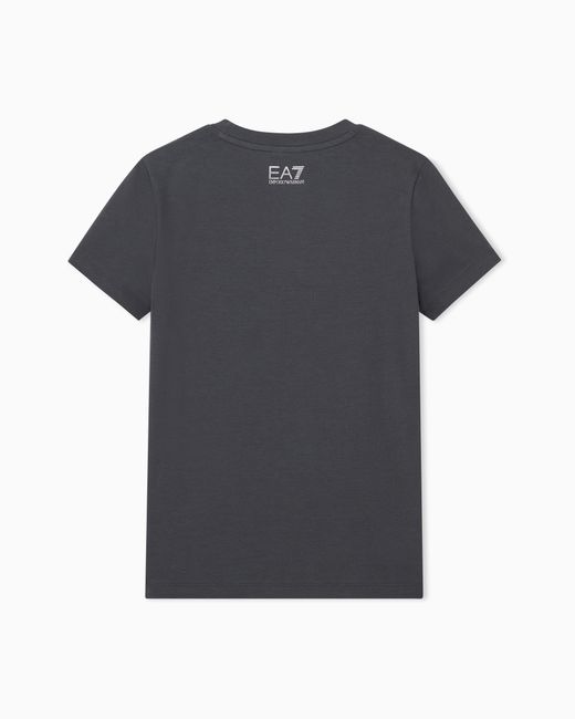 EA7 Black Slim-Fit T-Shirt Logo Series