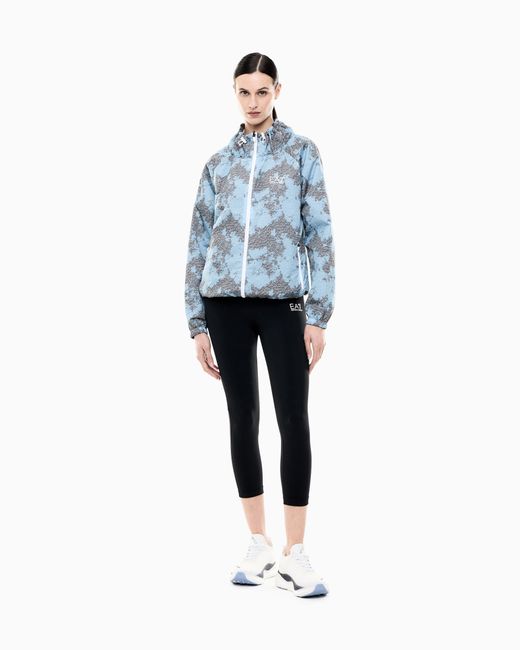 EA7 Blue Dynamic Athlete Reversible Jacket