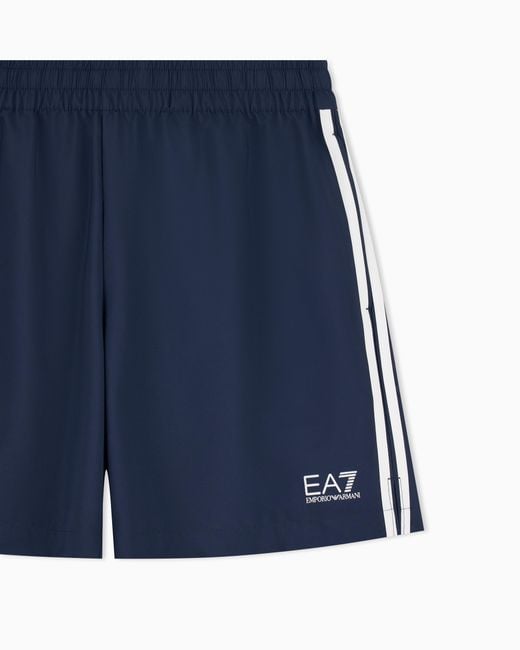 EA7 Blue Shorts Tennis Pro With Ventus7 Technology for men