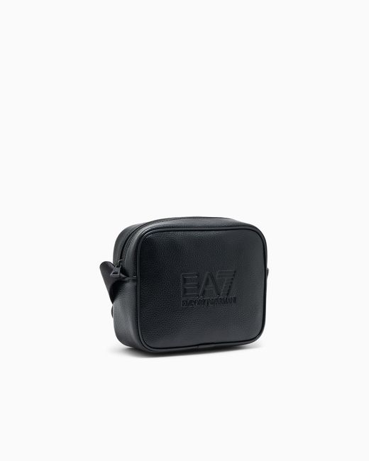 Borsa A Tracolla Con Logo di EA7 in Blue