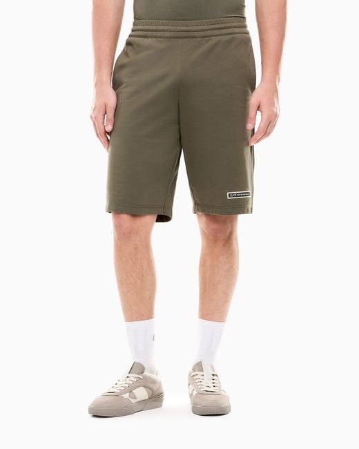EA7 Green Bermuda Logo Series Slim Fit for men