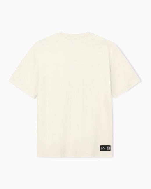 EA7 Natural T-Shirt Logo Series Jersey for men