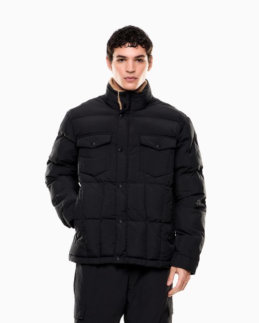 Giacca Imbottita Con Fodera di EA7 in Blue da Uomo