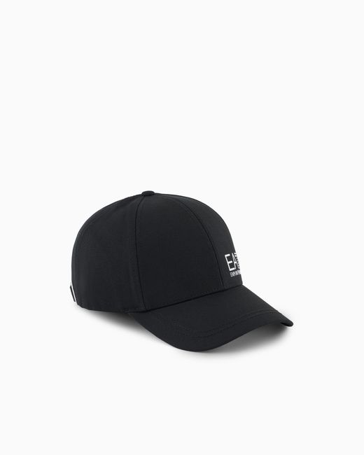 EA7 Black Baseballcap Baumwolle Verstellbarem Verschluss Caps U