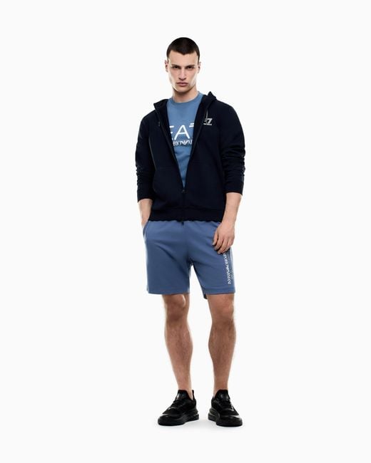 EA7 Blue Visibility Shorts for men