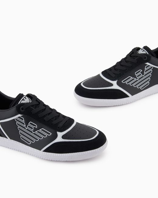 EA7 White High-Top Sneaker