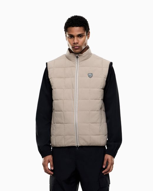 EA7 Natural Premium Shield Technical-Fabric Gilet for men