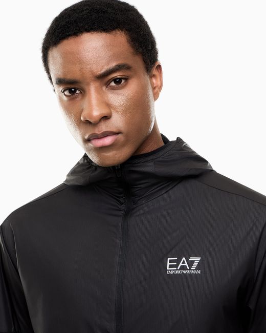 EA7 Black Sweatshirt Vigor 7 Regular Fit Technical for men