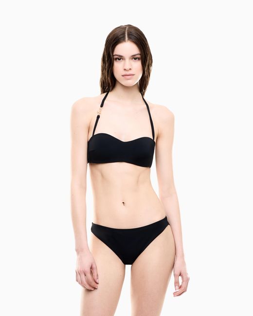 EA7 Blue Bandeau Bikini With Logo