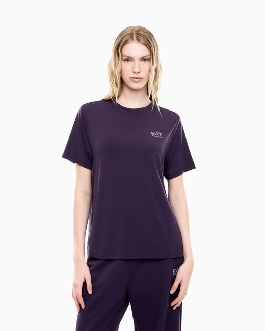 EA7 Blue Regular Fit T-Shirt Natural Ventus 7