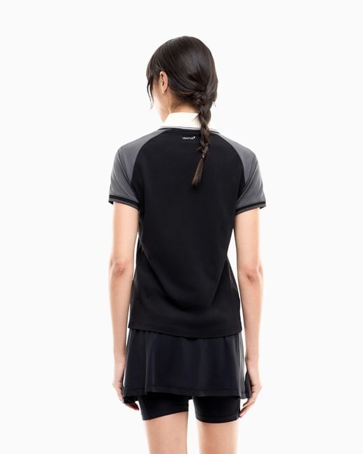 EA7 Black Polo Shirt Golf Pro Regular Fit