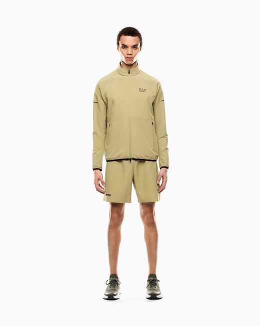 EA7 Metallic Dynamic Athlete Zip-Up Sweatshirt for men