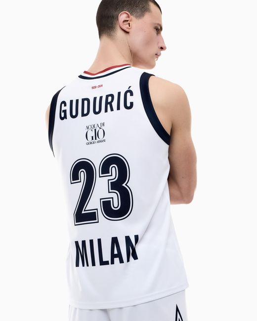 EA7 White Olimpia Milano Championship 25/26 Replica Jersey for men