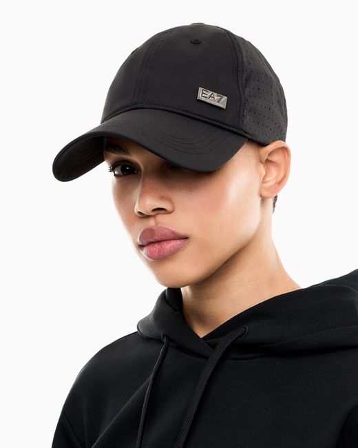 EA7 White Baseball Hat Premium Label With Cotton Lining