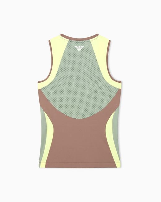 EA7 Brown Tank Tennis Pro Slim Fit