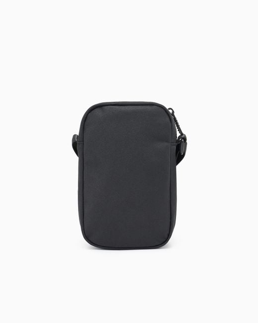EA7 Black Technical Fabric Belt Bag