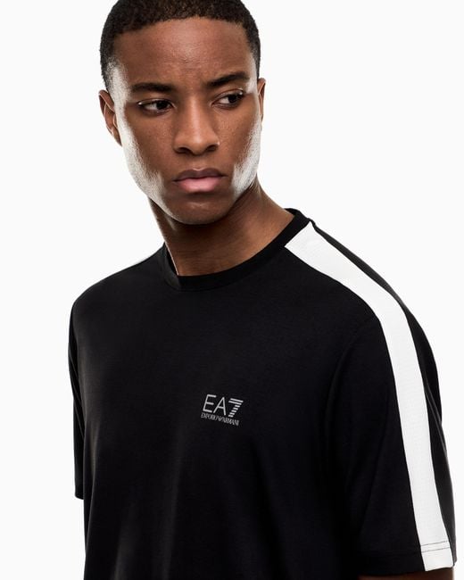 EA7 Black Dynamic Athlete T-Shirt for men