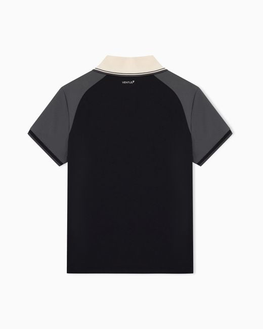 EA7 Black Polo Shirt Golf Pro Regular Fit