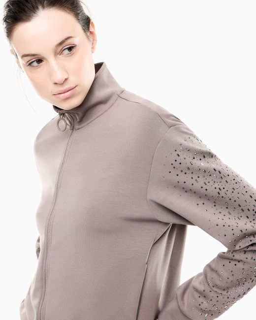 EA7 Brown Sweatshirt Precious Regular Fit