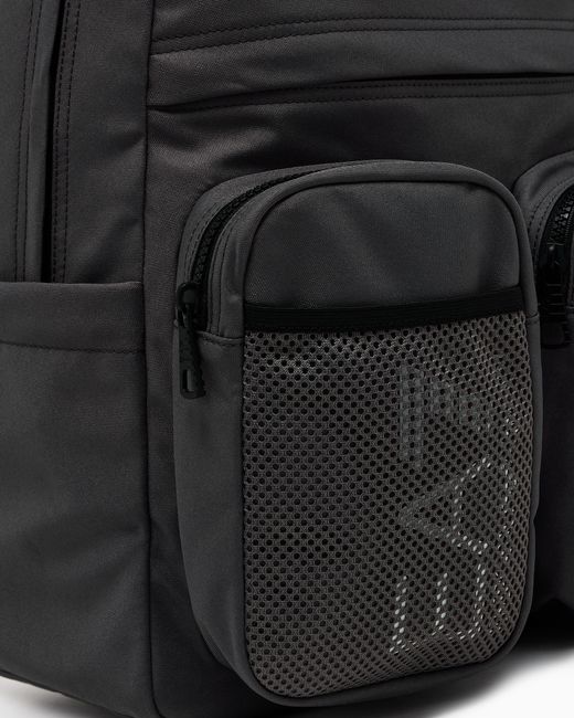 EA7 Black Technical Fabric Backpack