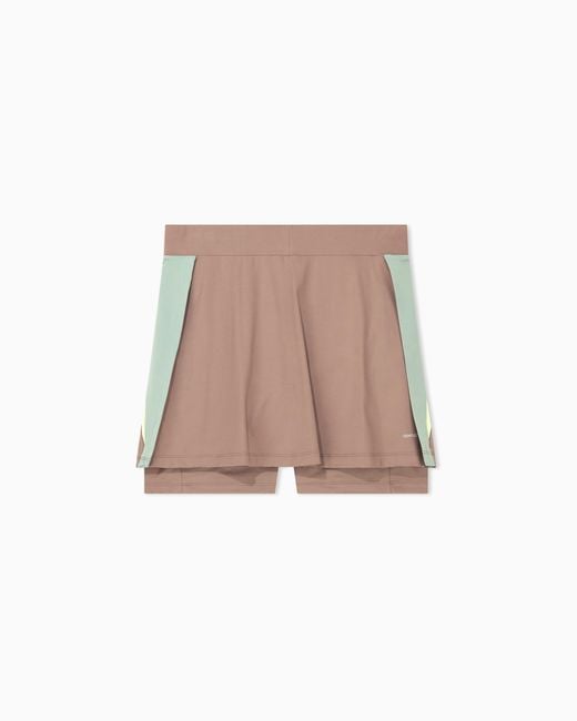 EA7 Pink Skirt Tennis Pro Slim Fit Technical Jersey Ventus7