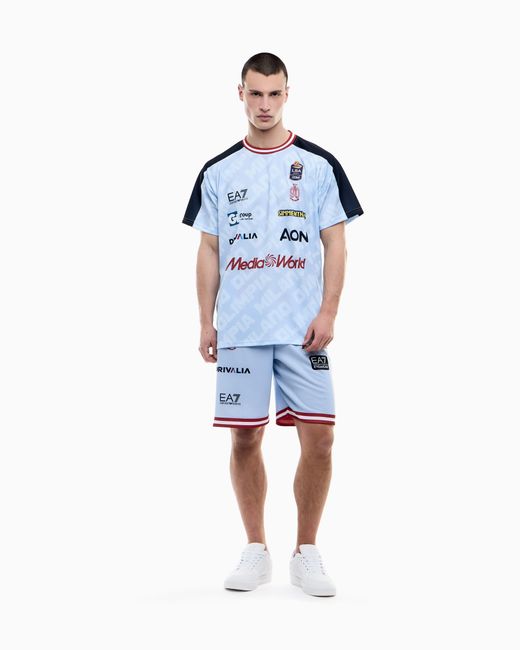 EA7 Blue Olimpia Campionato Official Overshirt 25/26 for men
