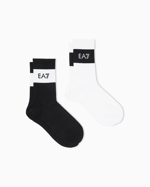 EA7 White Long Socks Pack Tennis Pro
