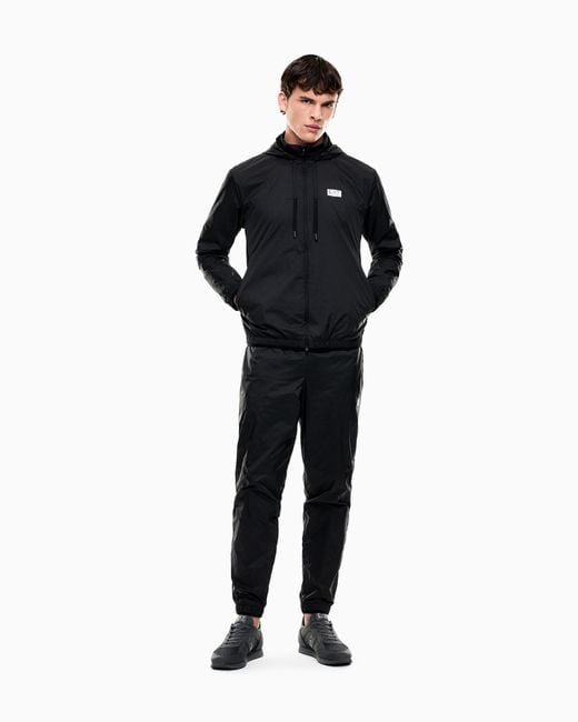 EA7 Black Dynamic Athlete Tracksuit for men