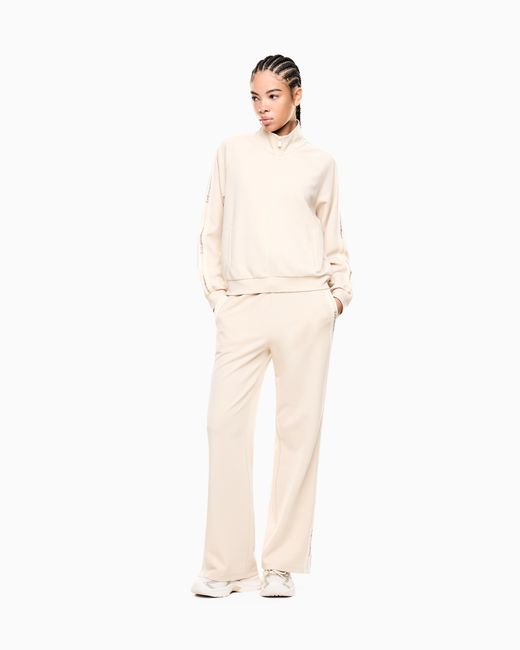 EA7 White Logo Series Stretch Modal Blend Tracksuit
