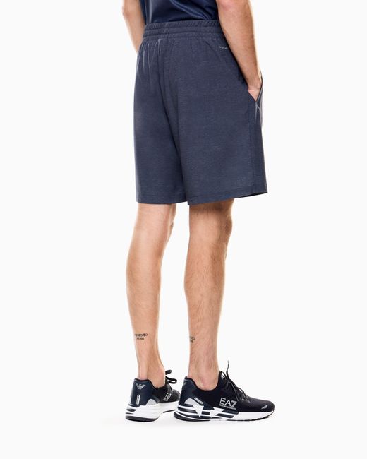 EA7 Blue Shorts Dynamic Athlete for men