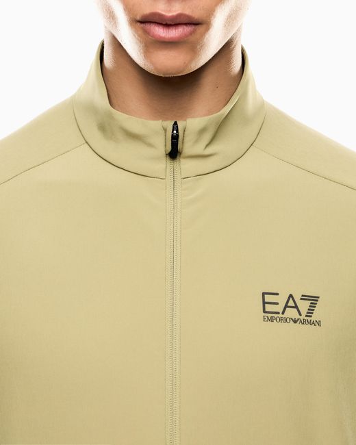 EA7 Metallic Dynamic Athlete Zip-Up Sweatshirt for men
