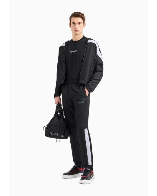 EA7 Black Dynamic Athlete Tracksuit In Ventus7 Technical Fabric for men