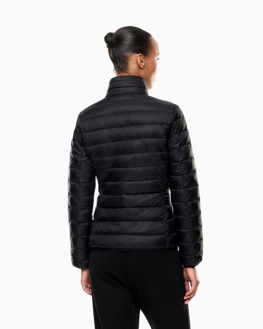 EA7 Blue Core Lady Lightweight Nylon Padded Jacket
