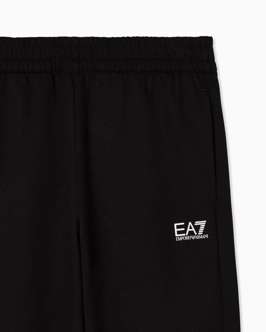 EA7 Black Stretch Trousers for men