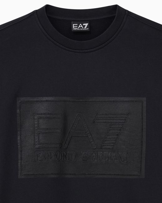 EA7 Blue Sweatshirt Oversized for men