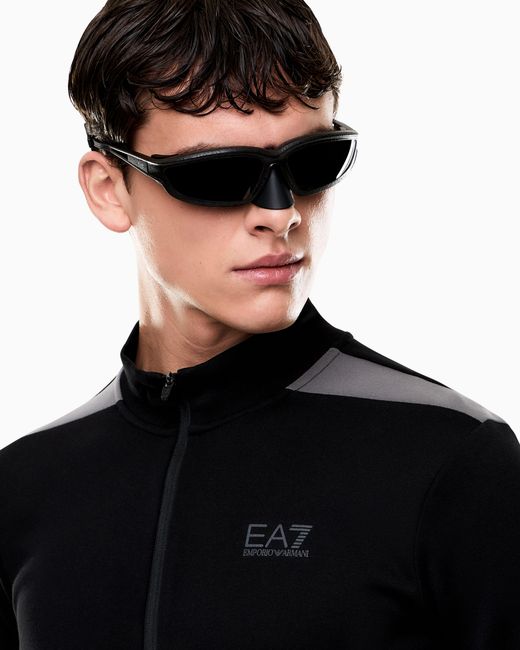 EA7 Black Dynamic Athlete Tracksuit for men