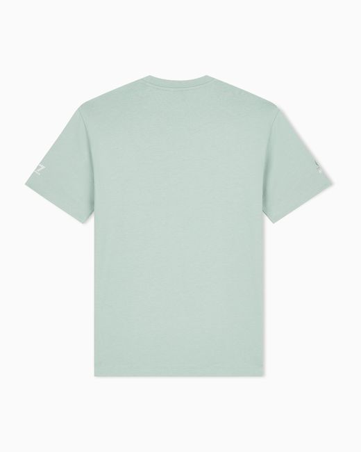 EA7 Blue Internazionali Bnl D'Italia Cotton Crew-Neck T-Shirt for men