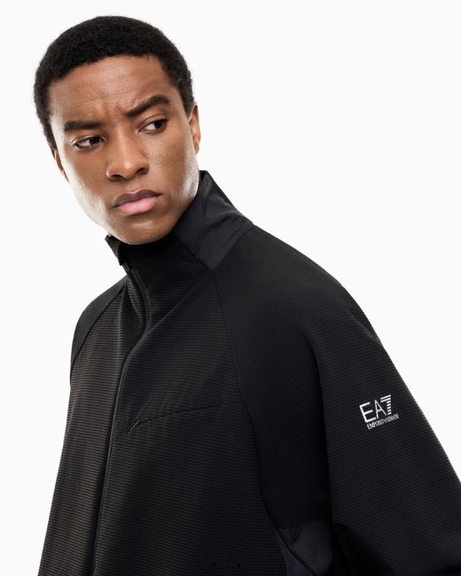 EA7 Black Tracksuit Ventus 7 Regular Fit for men