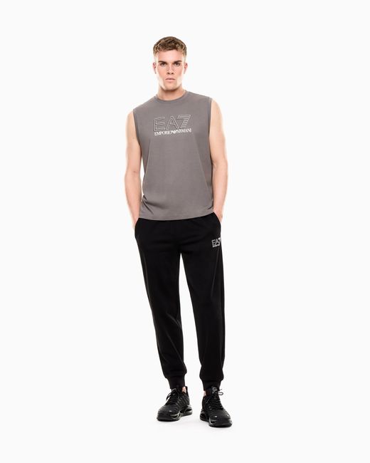 EA7 Gray Visibility Tank Top for men