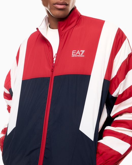 EA7 Red Summer Block Jacket for men