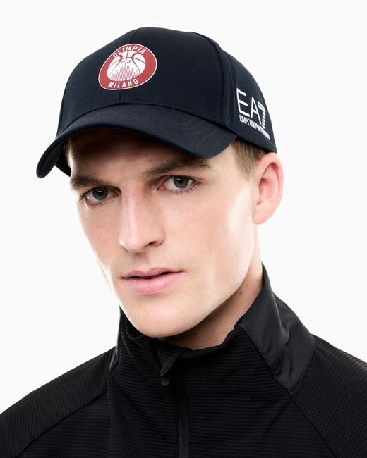 EA7 Blue Armani Olimpia Milano Baseball Cap