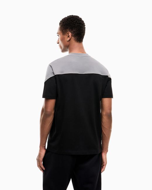 EA7 Black Regular Fit T-Shirt for men