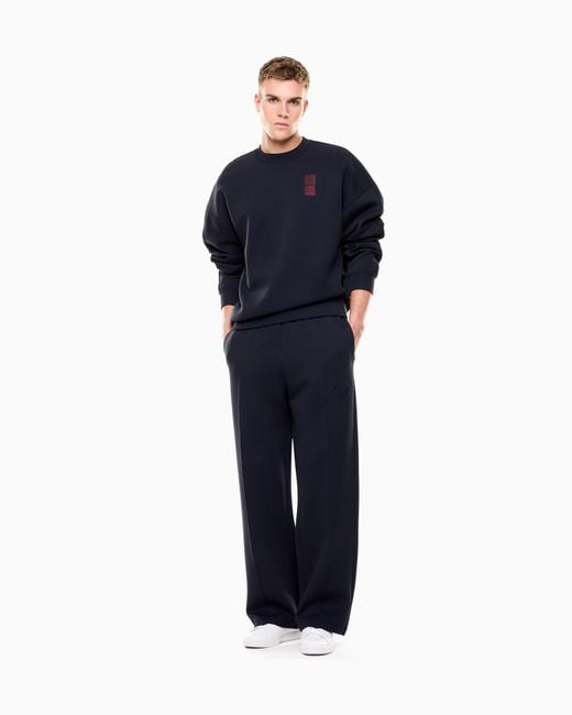 EA7 Blue Lunar New Year Sweatshirt for men