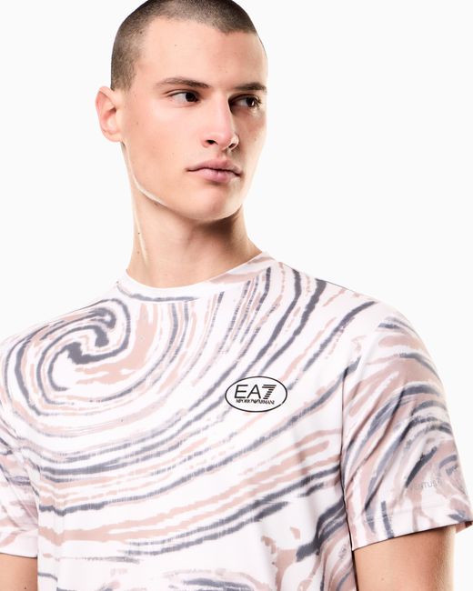 T-Shirt di EA7 in White da Uomo