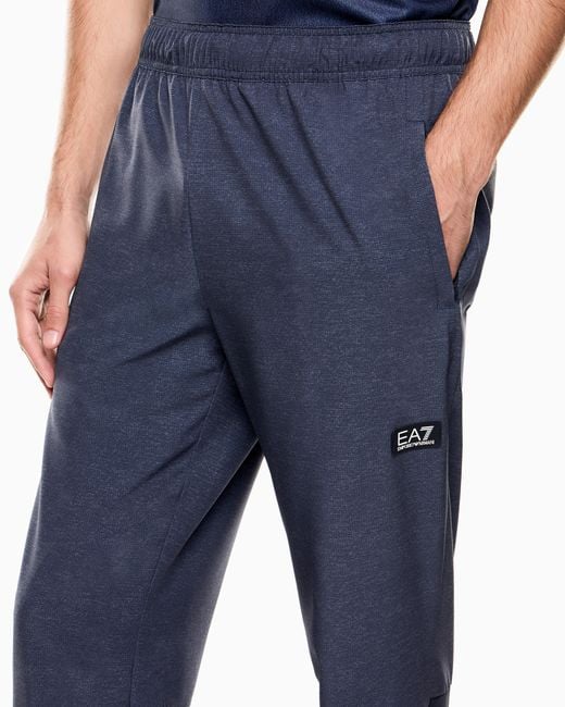 EA7 Blue Dynamic Athlete Pants for men