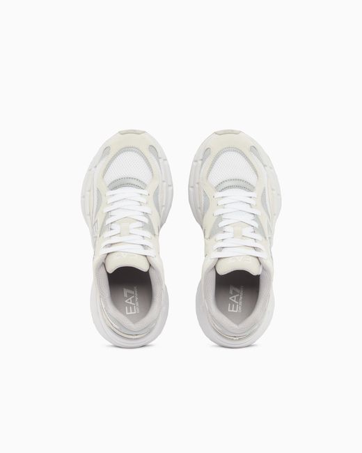 EA7 White Crave Sneakers