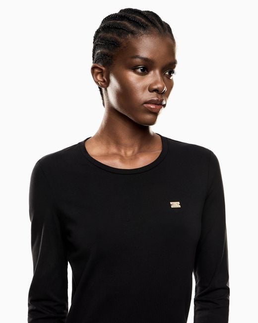 EA7 Blue Crew Neck T-Shirt